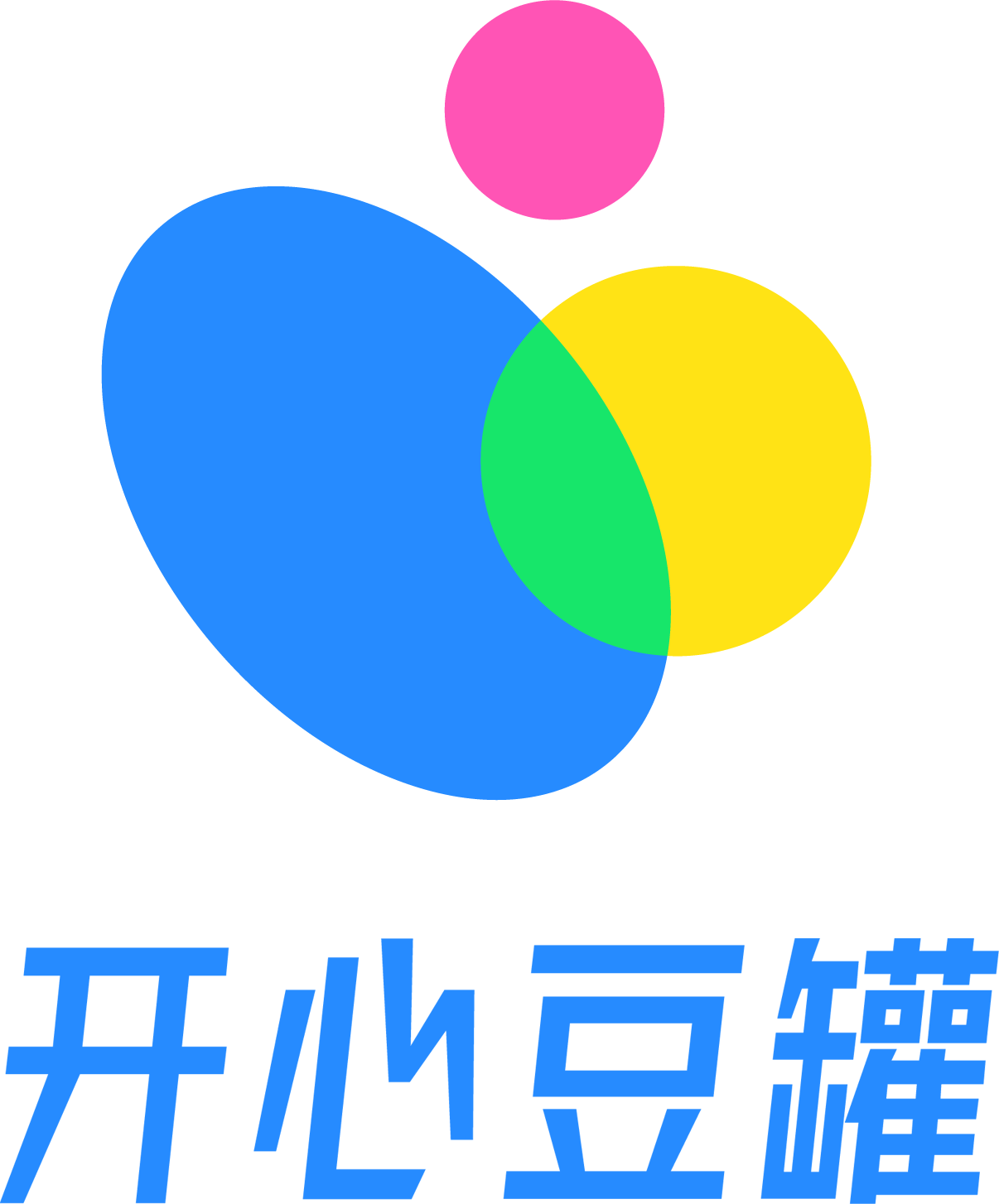 开心豆罐竖版 Logo